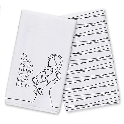Your Baby I'll Be Tea Towel Set