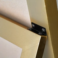 Head West Gold Full Size Free Standing Easel Dressing Mirror - 18" x 64"