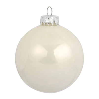 4 Pack 3.1" Shiny Glass Ball Ornaments by Ashland