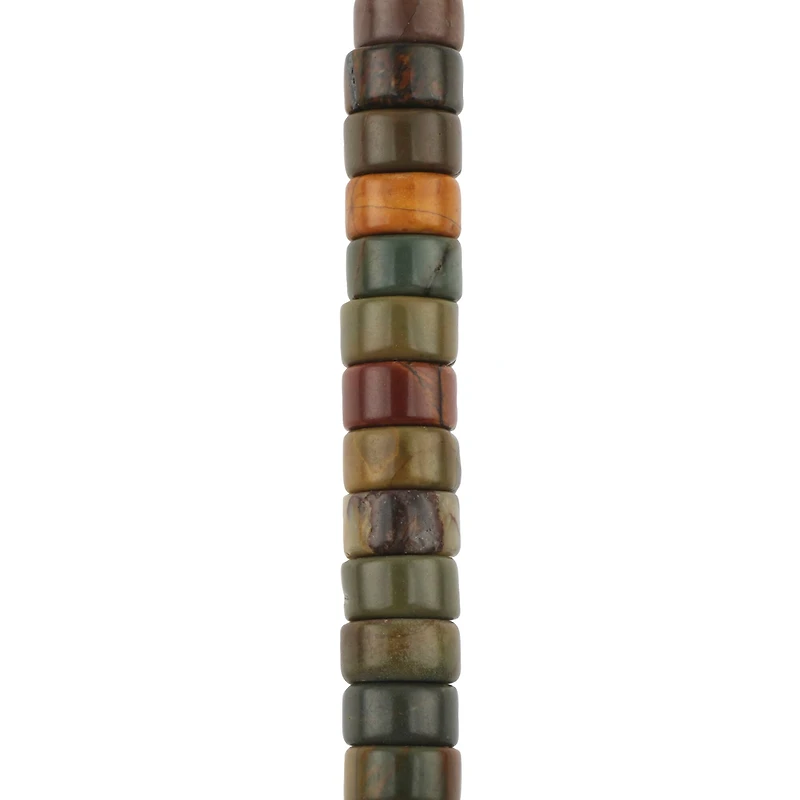 Picasso Jasper Heishi Beads by Bead Landing