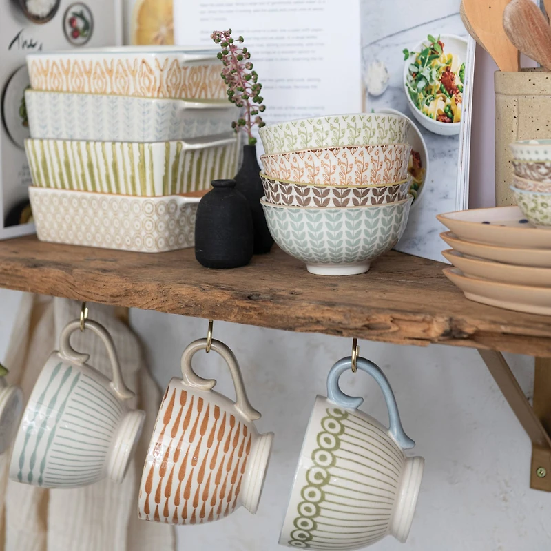 Hello Honey® Hand-Stamped Stoneware Baking Pans Set