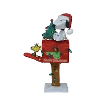 Peanuts® 2.5ft. 3D Pre-Lit Snoopy with Tree on Mailbox Yard Art