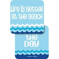 JAM Paper 4" Life Is Better Coasters, 60ct.