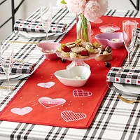 DII® 54" Hearts Embellished Table Runner