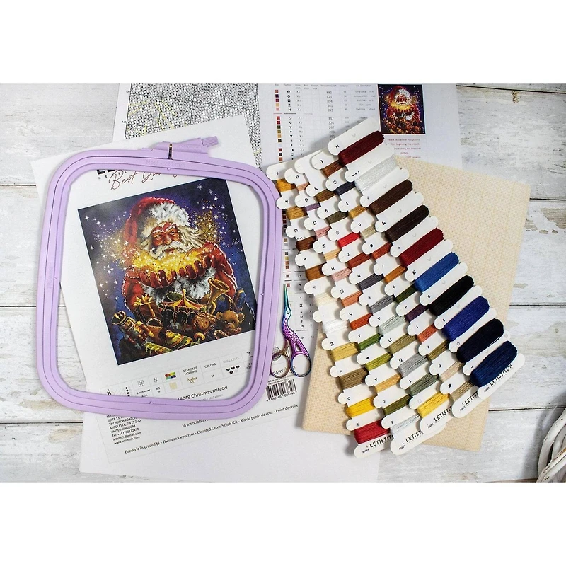 Letistitch Christmas Miracle Counted Cross Stitch Kit