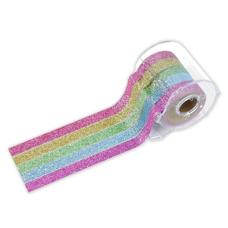 Pastel Glitter Crafting Tape & Dispenser Set by Recollections™