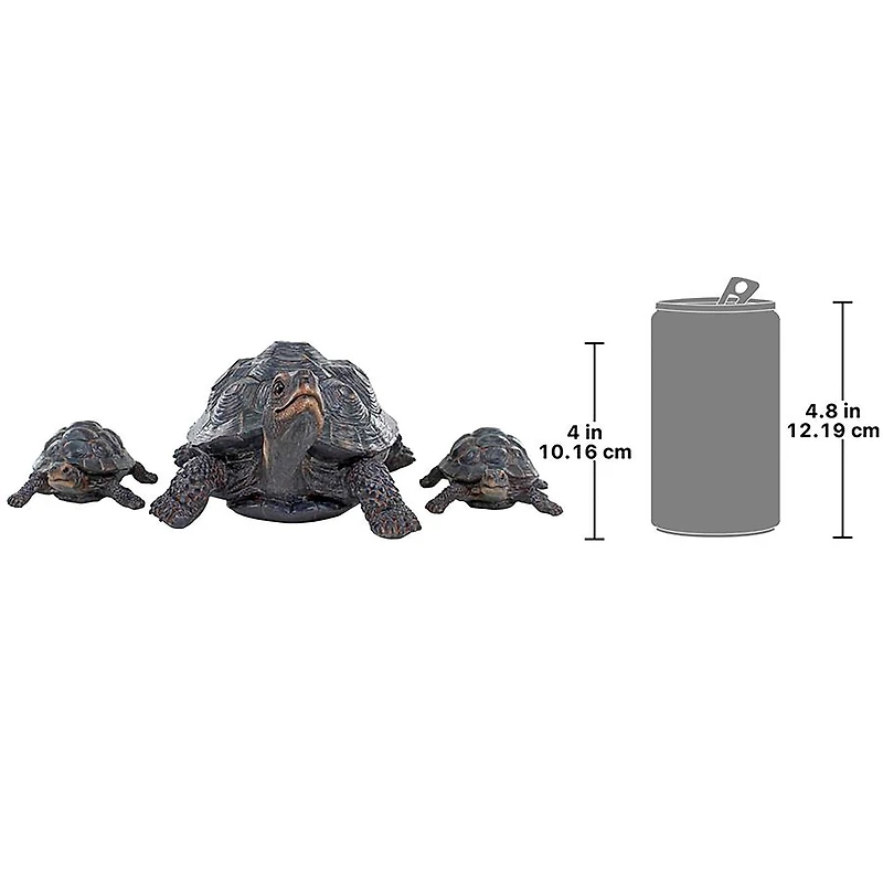 Design Toscano Turtle Tribe Garden Tortoise Family Statues Set
