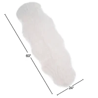 Hastings Home Faux Sheepskin Fur Rug