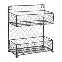 DII® 11" Wide 2 Row Chicken Wire Spice Rack