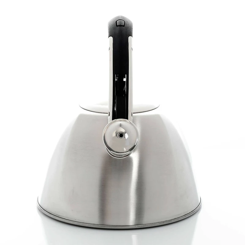 Mr. Coffee Belgrove 2.5qt. Brushed Stainless Steel Whistling Tea Kettle with Nylon Handle