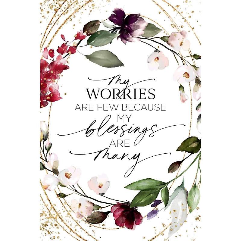 My Worries Are Few Wood Plaque