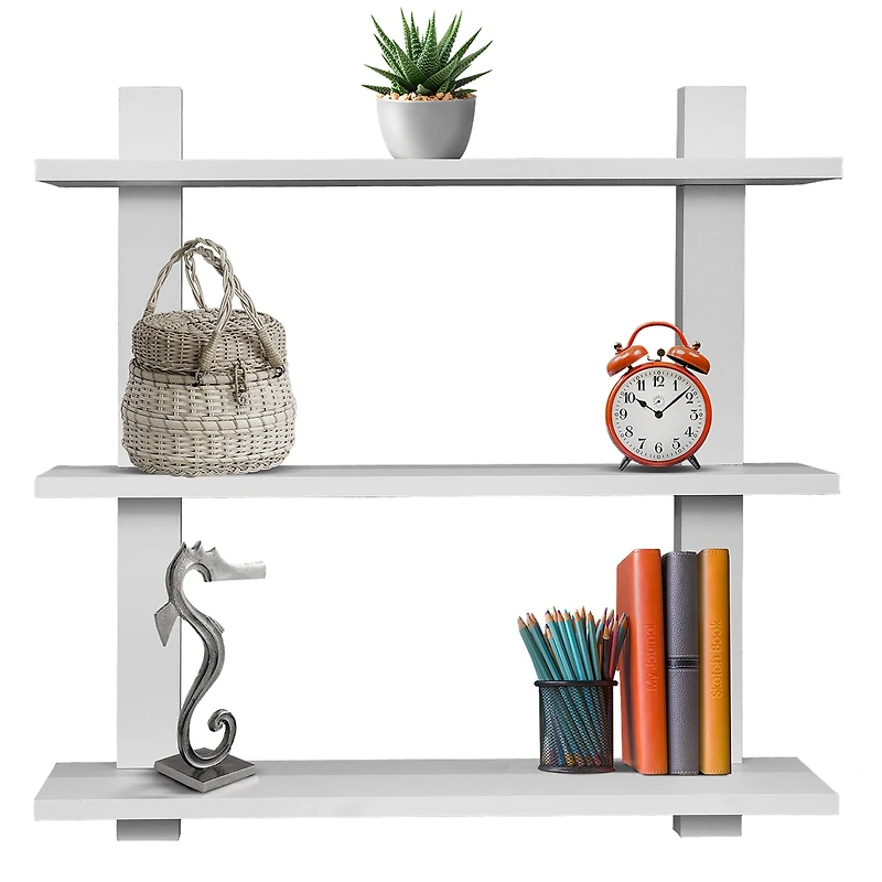Sorbus 23.6" Triple Tier Floating Shelf
