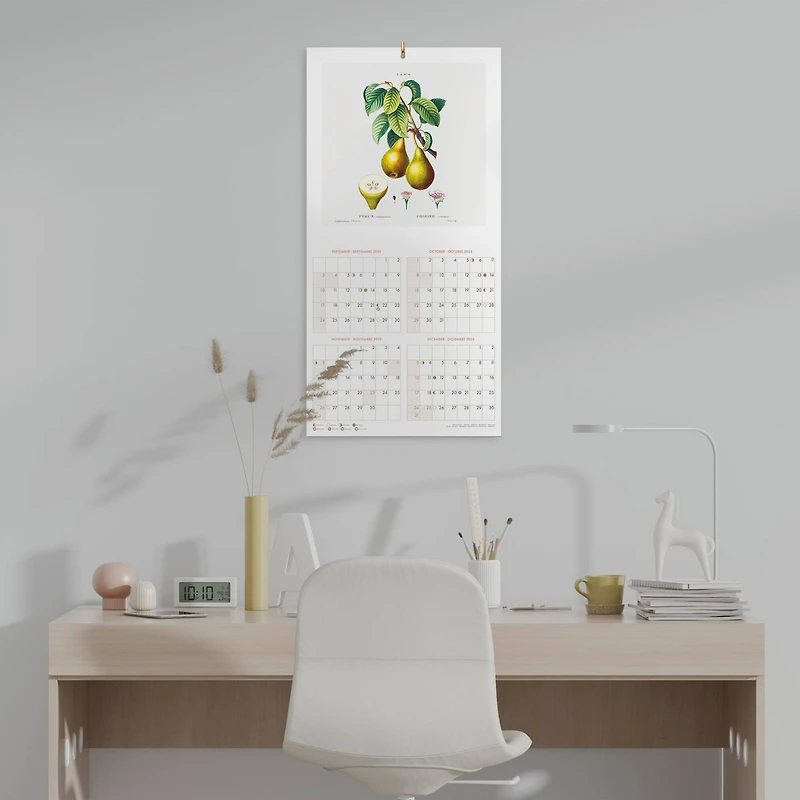 TF Publishing 2024 Botany Bilingual Wall Calendar