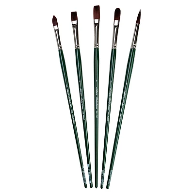 Silver Brush Limited Ruby Satin® 5 Piece Brush Set
