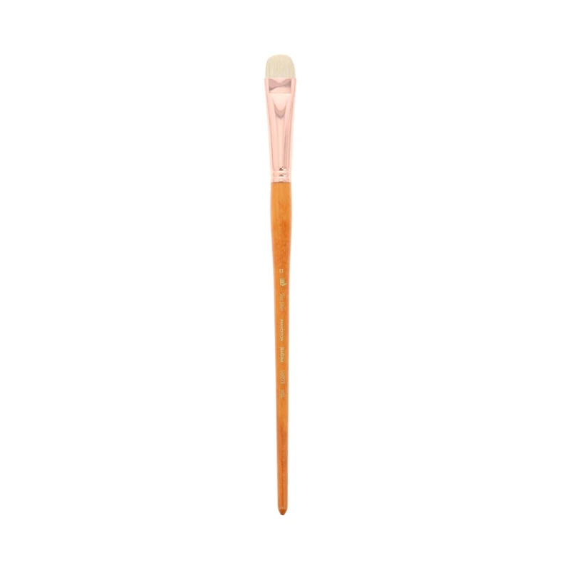 Princeton™ Refine™ Natural Bristle Long Handle Short Filbert Brush