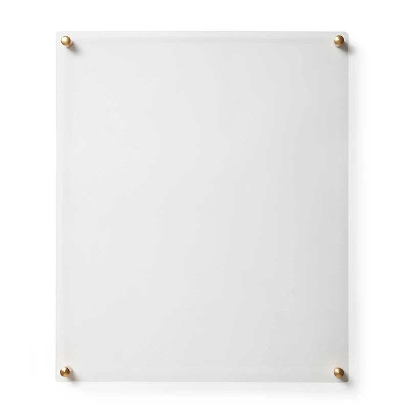 Cool Modern Frames Clear Acrylic Float Frame with Gold Hardware