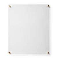 Cool Modern Frames Clear Acrylic Float Frame with Gold Hardware