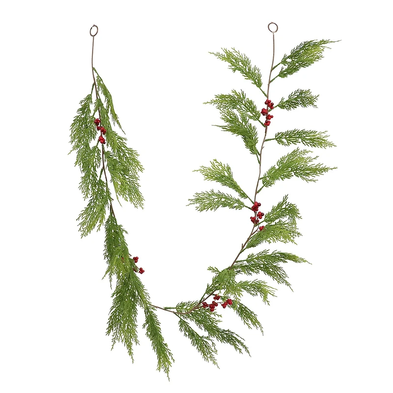 6ft. Cedar & Red Berry Garland by Ashland®