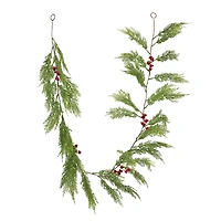 6ft. Cedar & Red Berry Garland by Ashland®