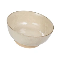 Hello Honey® 10" Cream Speckled Glaze Stoneware Bowl