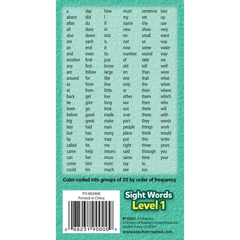 Edupress™ Sight Words Flash Cards Level 1