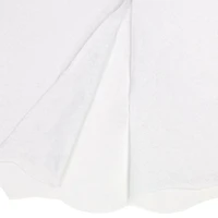 48" Winter White Scalloped Edge Tree Skirt
