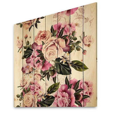 Designart - Vintage Peony Flowers