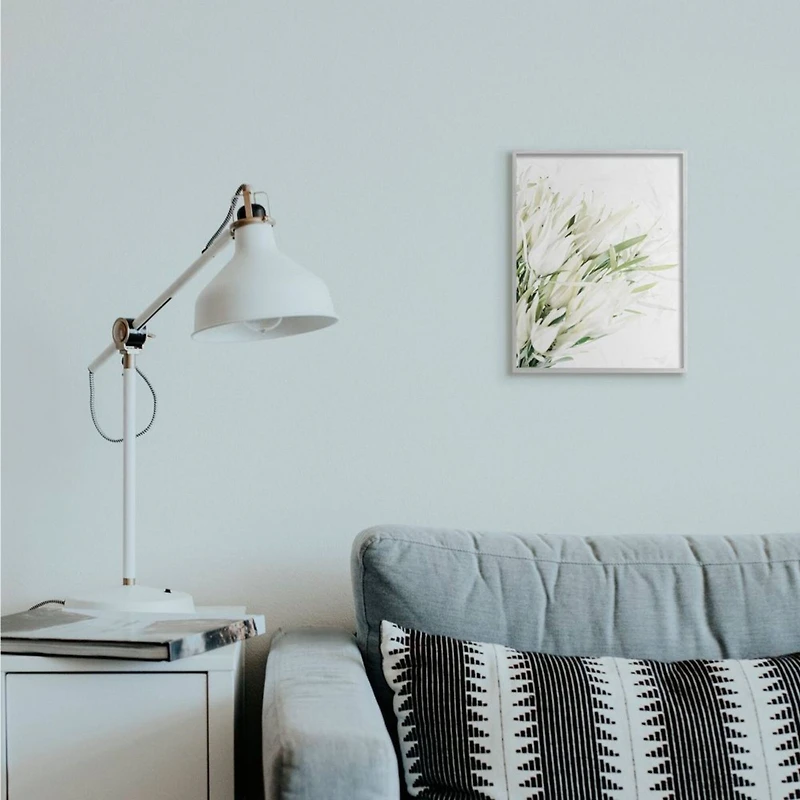 Stupell Industries White & Green Bright Natural Flower Photograph with Frame Wall Accent