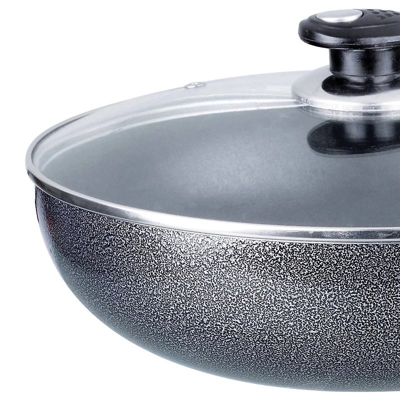 Brentwood 11" Nonstick Aluminum Wok with Lid