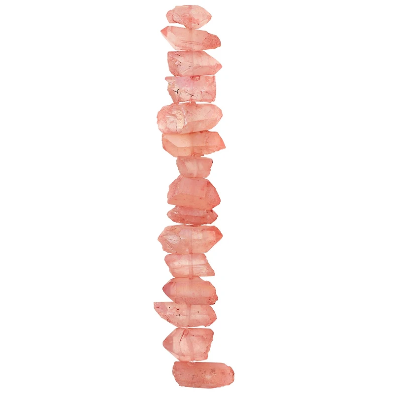 12 Pack: Peach Crystal Chunk Beads by Bead Landing™
