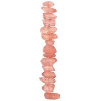 12 Pack: Peach Crystal Chunk Beads by Bead Landing™