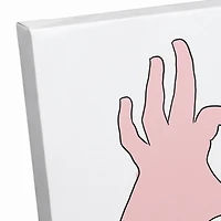 Love Heart Hands Canvas Wall Art