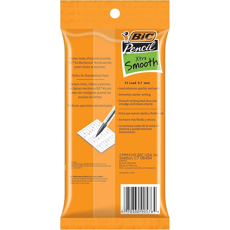 BIC® Mechanical 0.7mm Pencils, 3 Packs of 10