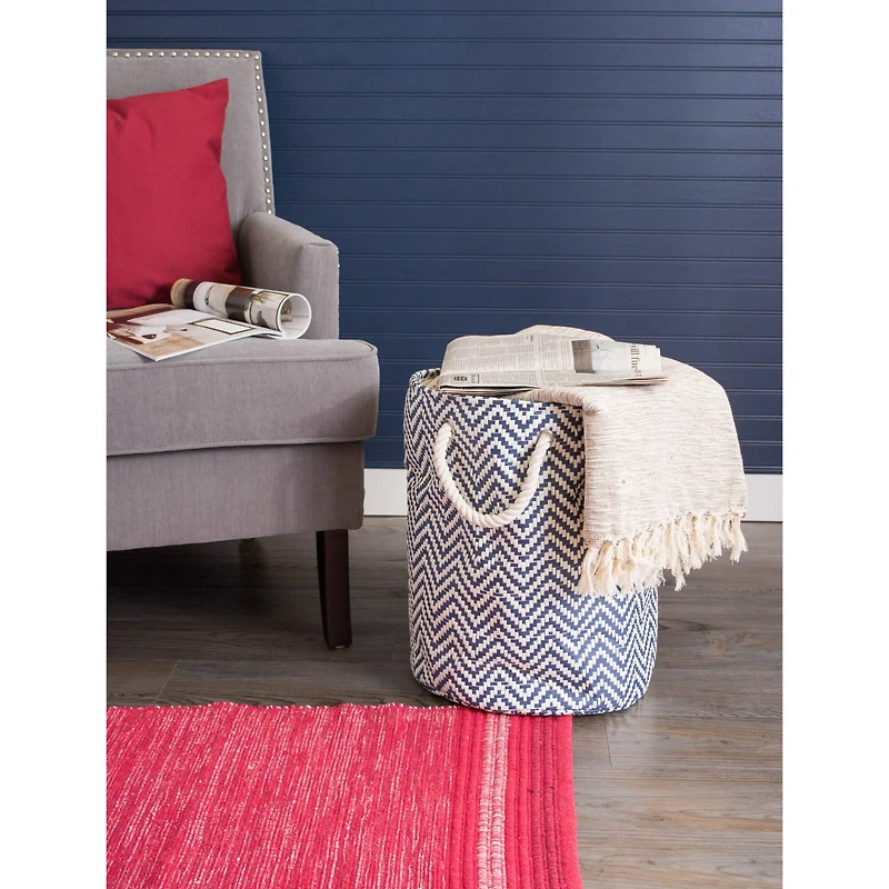 DII® Round Chevron Paper Bin