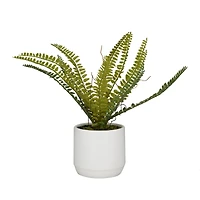 The Novogratz Green Ceramic Contemporary Artificial Foliage, 12" x 15" x 10"