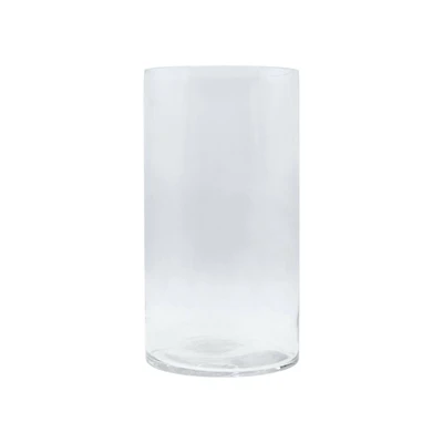 11" Clear Cylinder Glass Vase by Ashland®