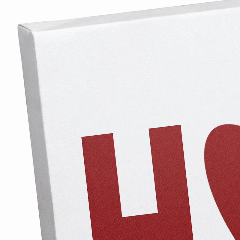 Home Heart Red Canvas Art