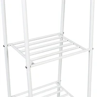 Honey Can Do Matte White Freestanding Closet