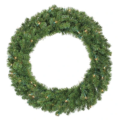 3ft. Pre-Lit Canadian Pine Artificial Christmas Wreath