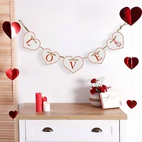 32" Valentine's Day LOVE Hearts Metal Banner