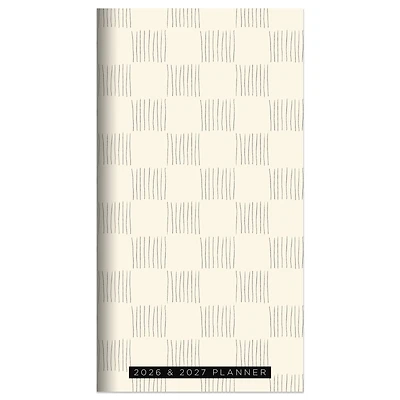 2026-2027 Checkerboard Small Monthly Pocket Planner