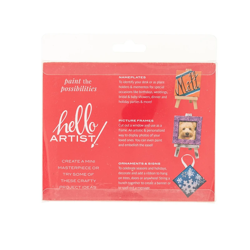 Hello, Artist! Mini Canvas With Easel Party Pack, 4ct.