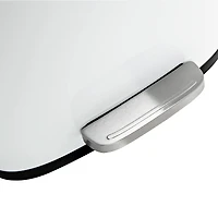 30L & 5L White Rectangular Trash Can Set