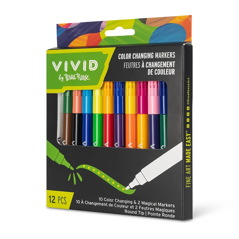 VIVID by Brea Reese® Color Changing Markers Set