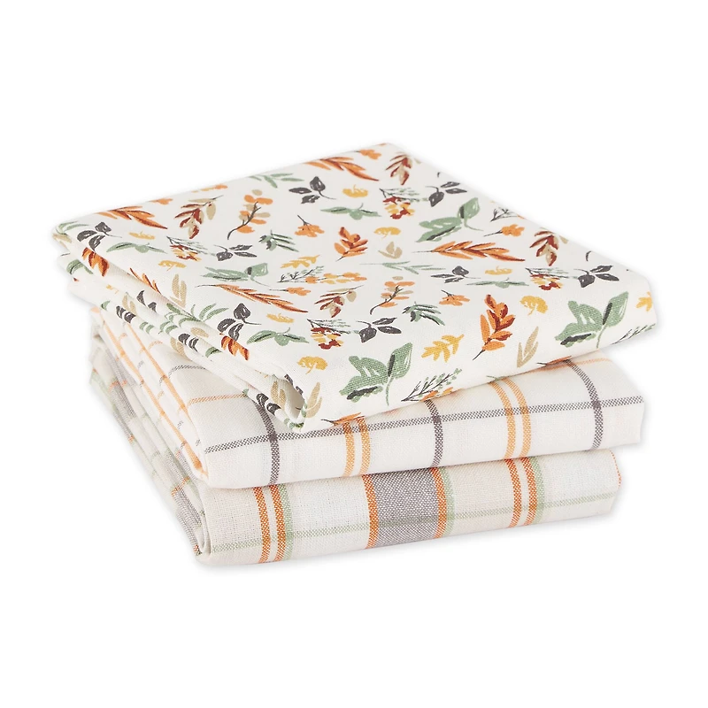 DII® Crisp Leaves Dishtowel Set