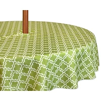 DII® 60" Round Green Lattice Outdoor Tablecloth with Zipper