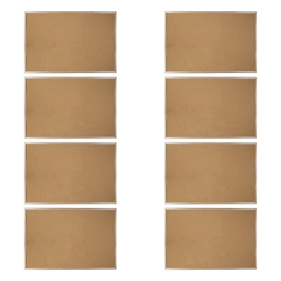 8 Pack: 23" x 35" MDF Framed Cork Board by B2C®