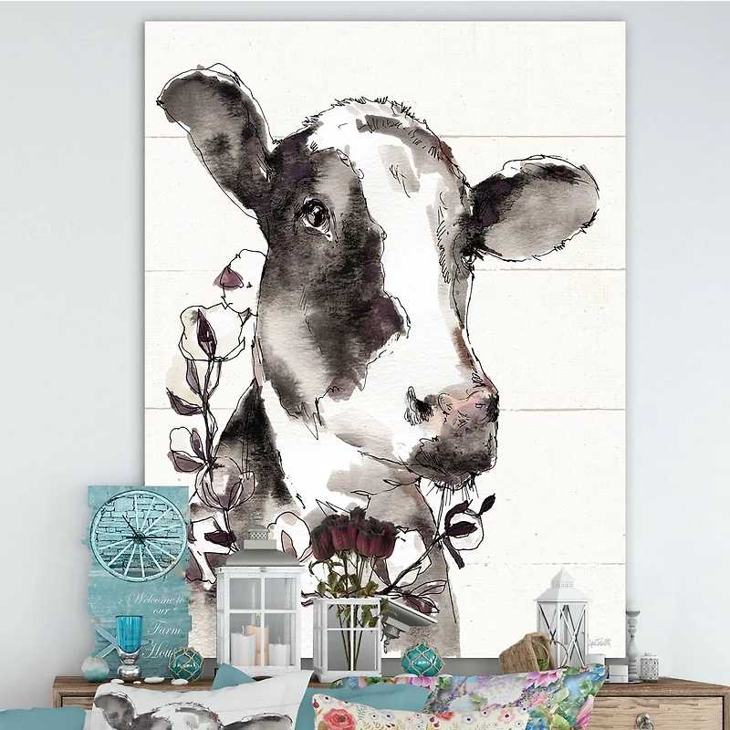 Designart - Cow Portrait Country Life