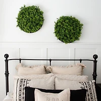 20" Framed Irish Green Meadow Artificial Living Wall Art Panel