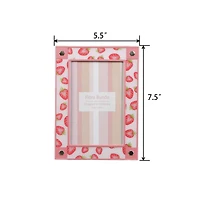 Flora Bunda 4" x 6" Strawberry Aluminum Picture Frame
